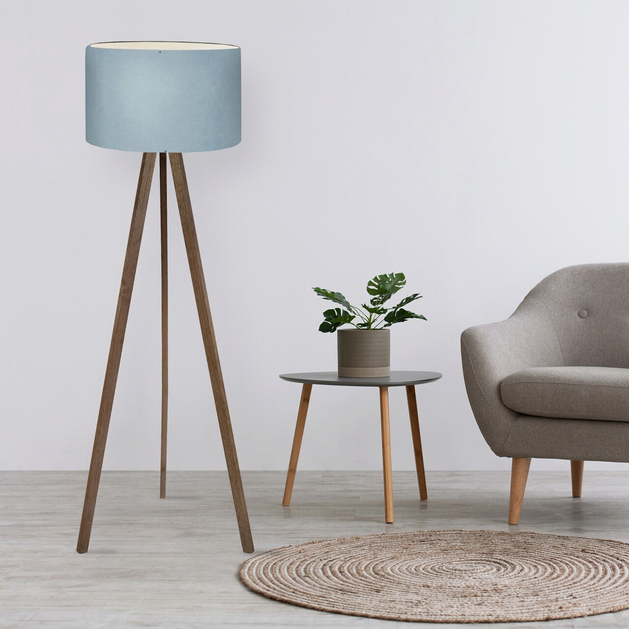 Lampadar, Opviq, 780SGN4452, Albastru/Maro - imagine 4